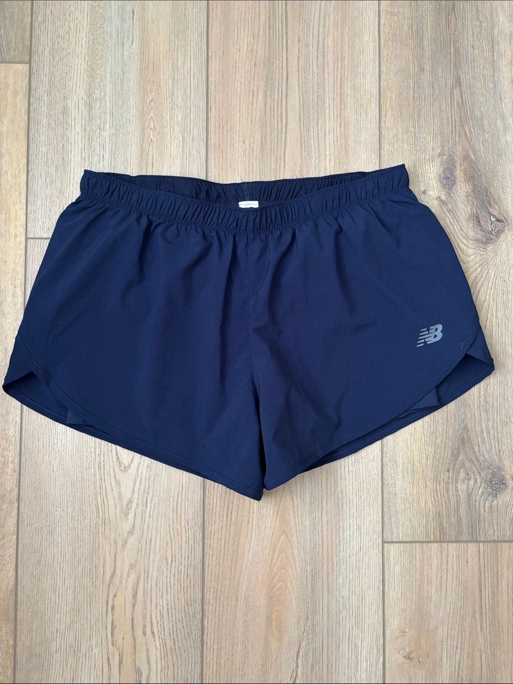 NWT New Balance Running Shorts Navy Blue Built in Shorts SZ L Clean Girl Sporty